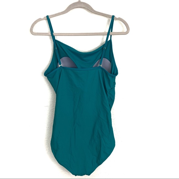 On The Beach Plus Size Ruched One Piece Swim Suit - Picture 2 of 7